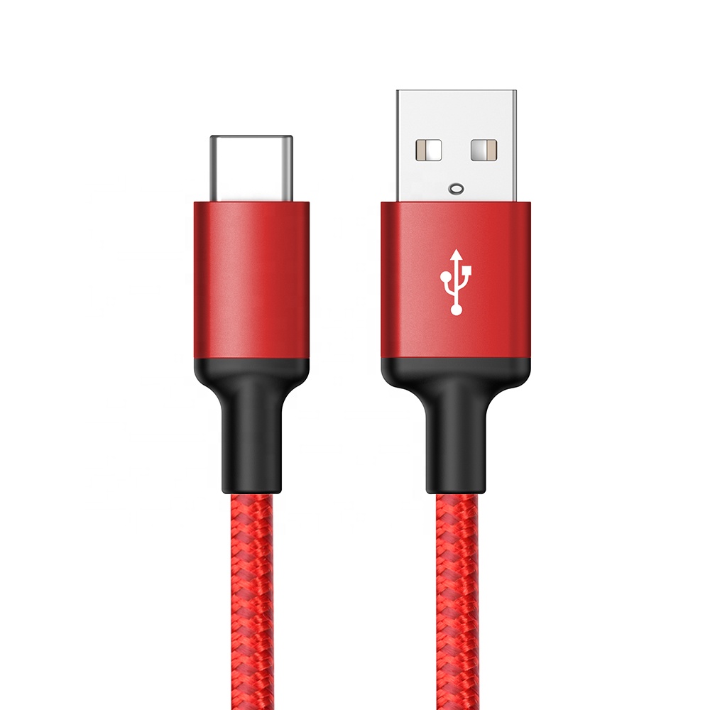 2020 Новый дизайн нейлоновый Плетеный usb кабель для быстрой зарядки 3а type c кабель для компьютера и смартфона
