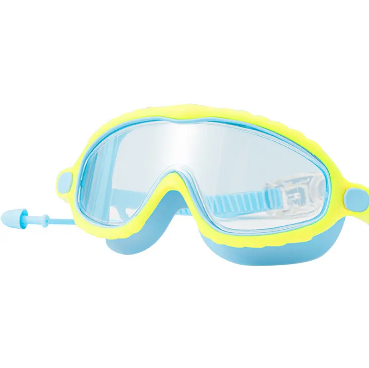 Glasses Quality Kids Cartoon Full Lens Swimming Goggles Wide View Free Anti Scratch Anti-fog UV Swimming Glasses