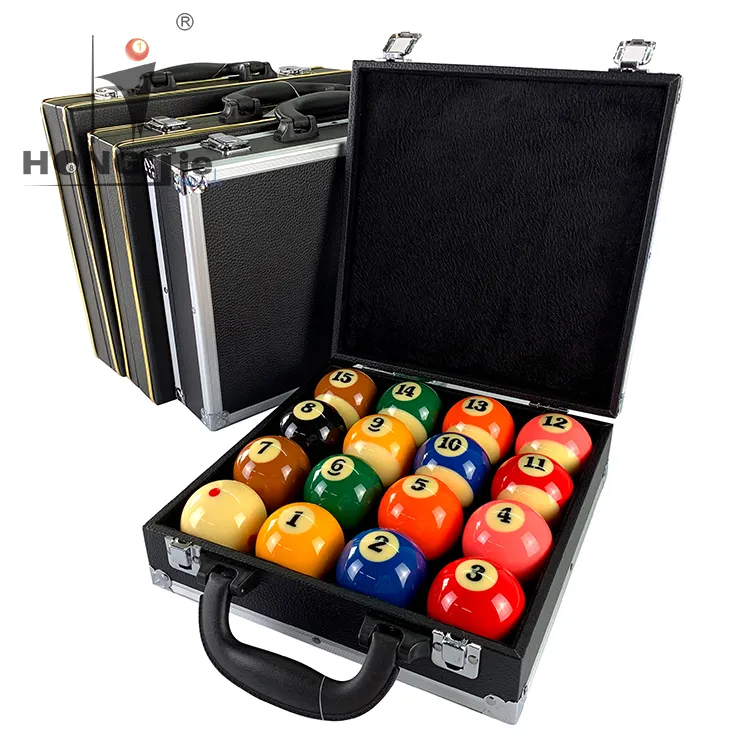 Hongjie Billiards Superior quality Aluminum pool ball case  billiard ball case  16 ball snooker carry case