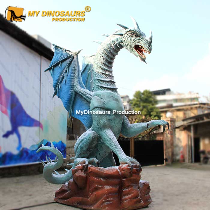 MY DINO AN097, парк развлечений, персонализированный аниматронный дракон для выставки
