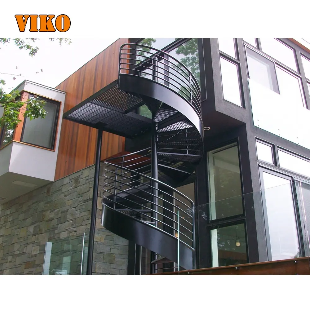Exterior Stair Design Outdoor Steel Spiral Staircase for Small Spaces