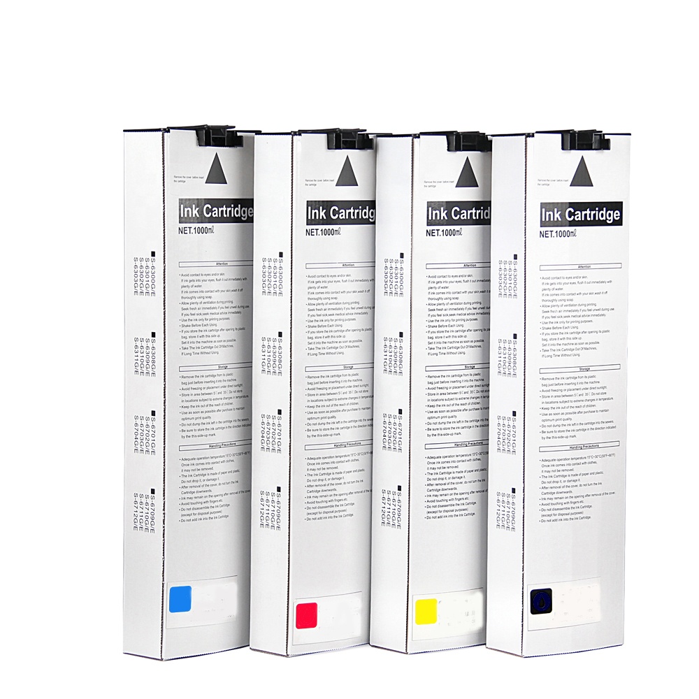 4 colors 1000 ml compatible ink cartridge S-6301E/G for comcolor 3050/7050/9050 printers