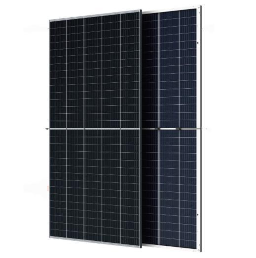 Более высокой энергии выход Longi Hi-M04 LR4-72HBD 450 Вт моно панели солнечных батарей, и он имеет высокую эффективность низкая крышкой двусторонние PERC недорезанный технологии