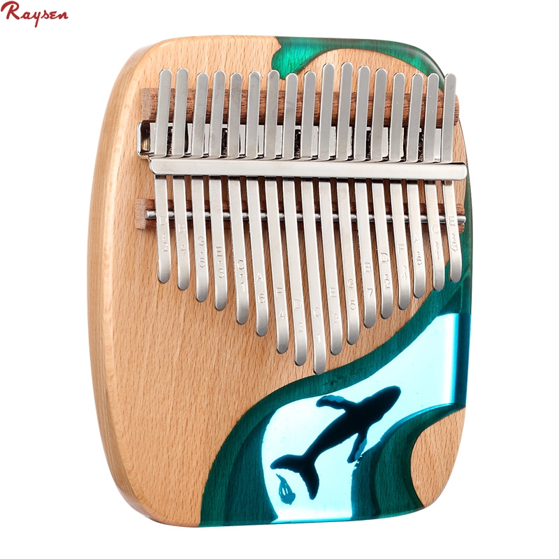 Креативный дизайн пластины kalimba 17 клавиш эпоксидная смола большой палец пианино оптом hlру