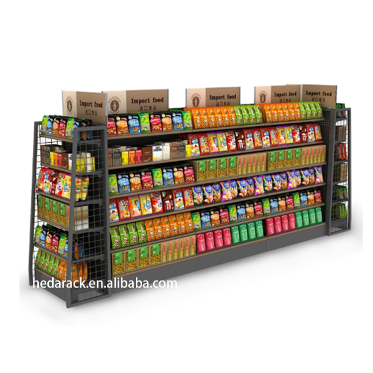 2020 стойка для супермаркета продуктового магазина Прочная Система полки