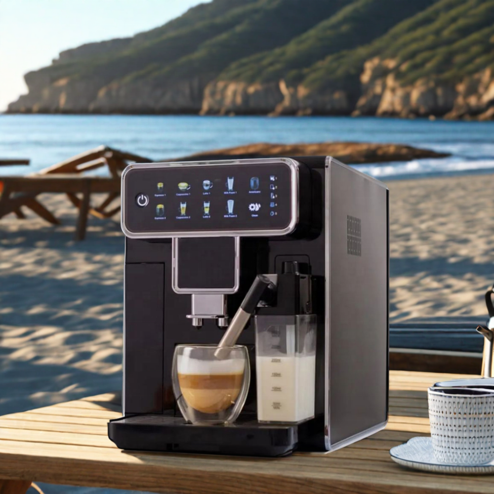 Smart Cappuccino full super fully automatic Espresso coffee machine Maker with grinder Milk Tank home