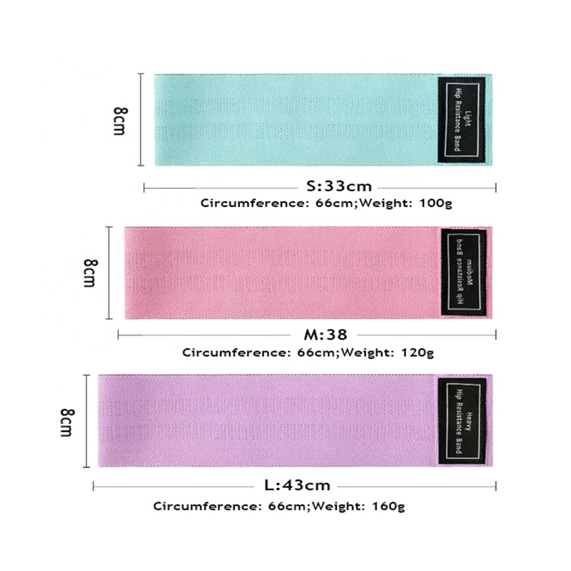 Amazon popular resistance bands custom logo leg training shaper exercise resistance bands cotton bands