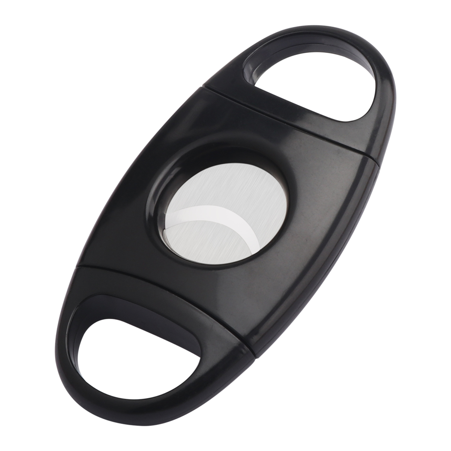 XiFei Good Quality Durable Portable Cigar Cutter, Black Round Cigar Cutter