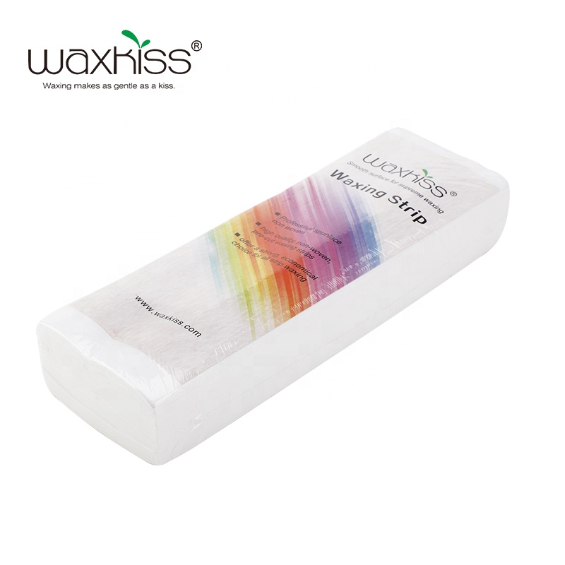 Waxkiss нетканые восковые полоски для депиляции Восковая бумага спанлейс восковые полоски OEM размер
