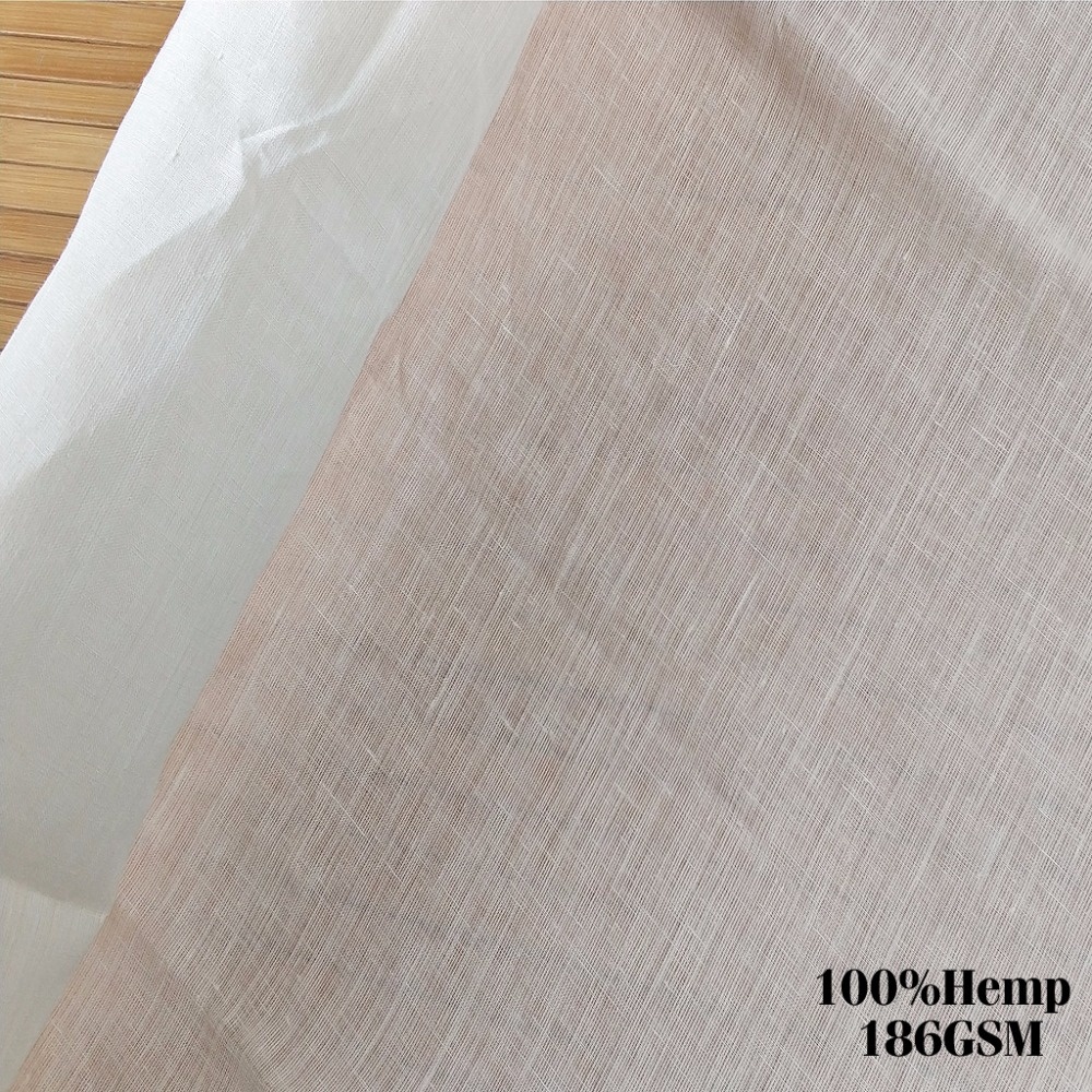 Wholesale 100% Hemp Fabric In Stocks For Garment And Shirt