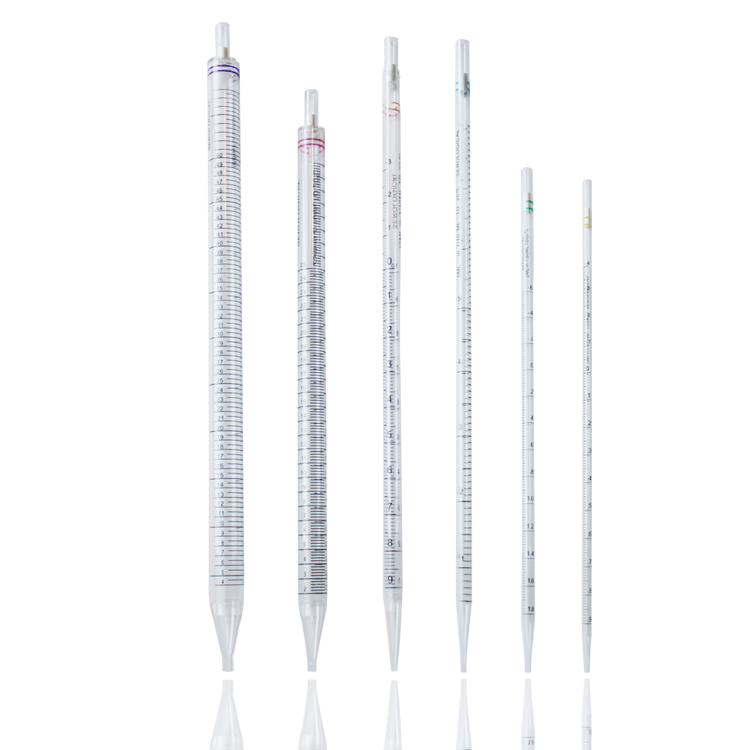 Sterile disposable plastic Serological Pipette