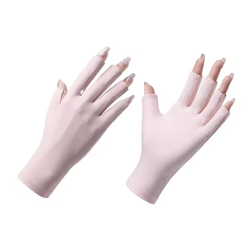 Best Selling Elastic Non Slip Durable Sun Protection Gloves Half-finger Gloves UPF50+
