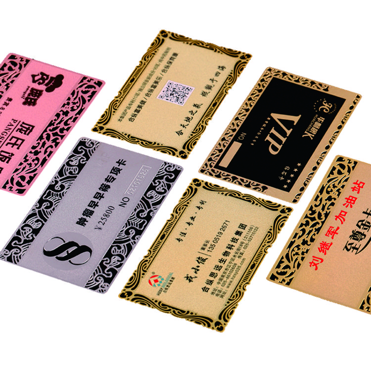 2019 Metal Business Cards with Engraved Serial Number QR Code Barcode Stainless Steel High Quality Black Text Silk OEM Logo Item
