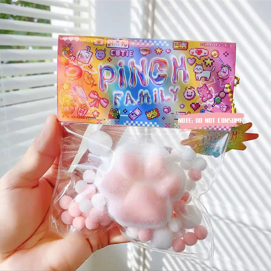 TPR Handmade Soft Pinch Squeeze Toy Taba Squishy Paw Squishy Cat Paw