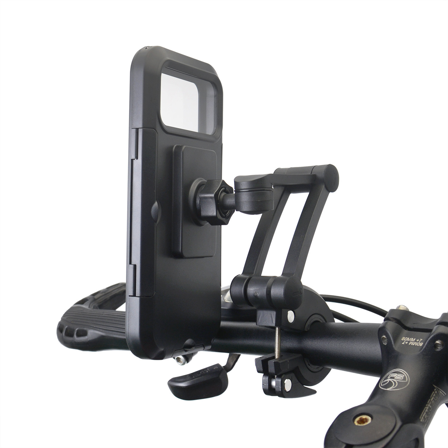 Mobile Phone Holder Bicycle Multifunctional Four-in-one Horn Headlight 4000 Mah Battery Bicycle Headlight Night Riding Equipment