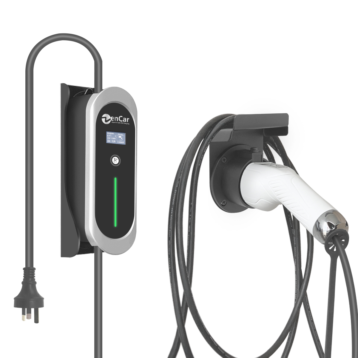 Уровень 2 EV зарядное устройство Zencar EVSE 10A Тип 2 к штепсельная вилка австралийского стандарта портативный EV зарядное устройство Evse EV зарядное устройство для зарядного устройства для станции