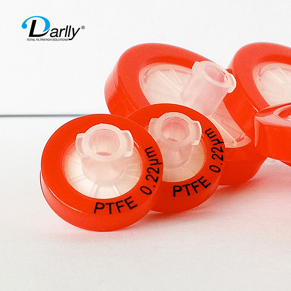 0.22um 0.45um лабораторные одноразовые стерилизовать PTFE шприц фильтр Сделано в Китае для лабораторного использования Высокоэффективная Жидкостная Хроматография
