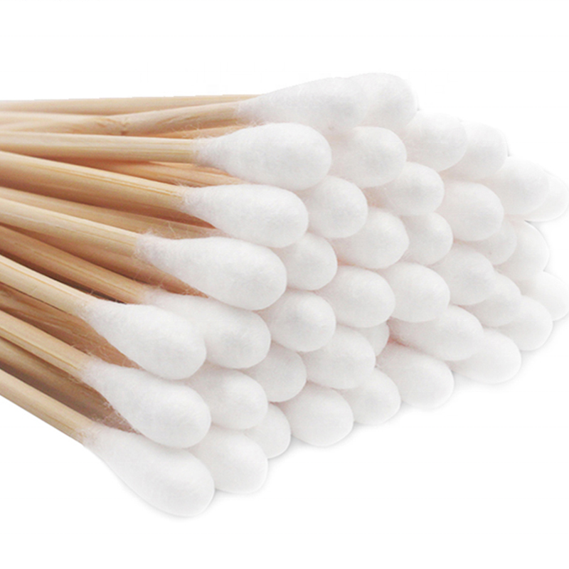 Bamboo Stick Ear Buds Organic Cotton Swabs