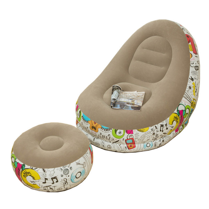 Home Outdoor Household Inflatable Glitter Lounger Lazy Air Sofa Bed Chair