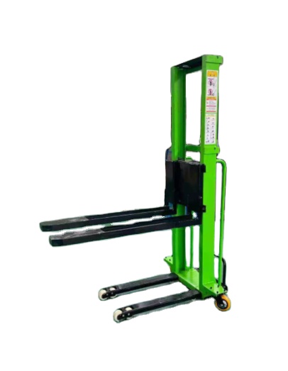1000kg 1100lbs 2200lbs Semi Electric Self Loading Stacker lifting Pallet stacker WELIFTRICH