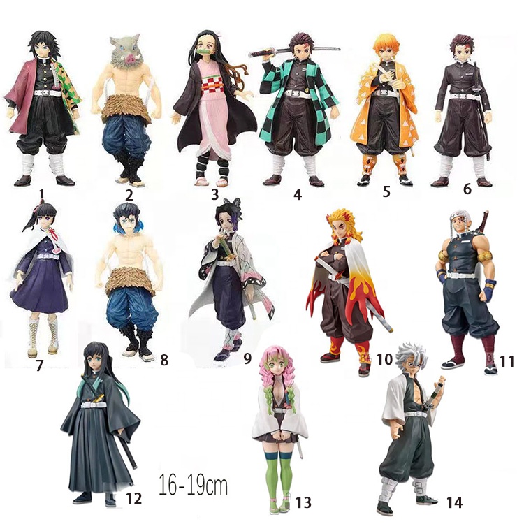 2021 High Quality Anime Kimetsu no Yaiba Kamado Tanjirou Kamado Nezuko Toys Demon Slayer Action Figures