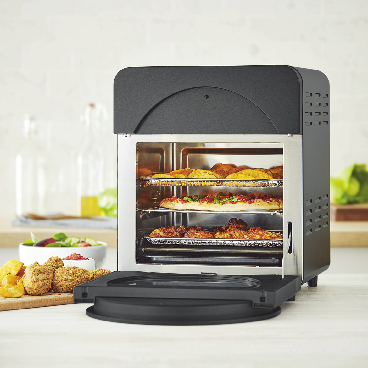 Professional Digital Stainless Steel Oil Free Steam Air Circulation Fryers Toaster Oven 110 240v Machine Air Fryer Without Oil