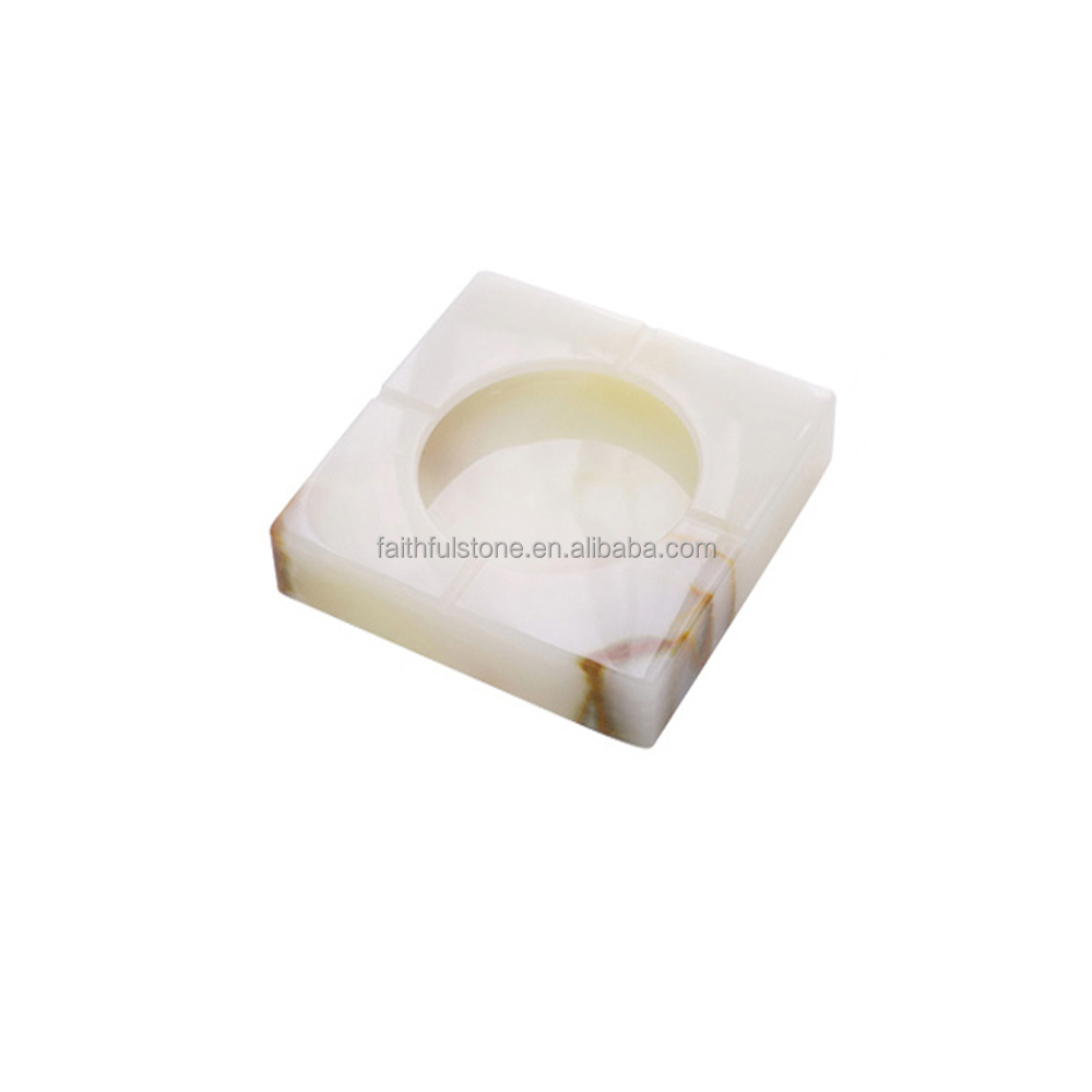 white jade stone ashtray commercial gift ashtray