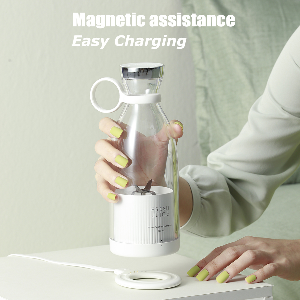 Portable Smart Mini Juicer Bottle, Personal Size, Electric Wireless Travel Fruity Blender, Rechargeable, Fresh Juicer Cup