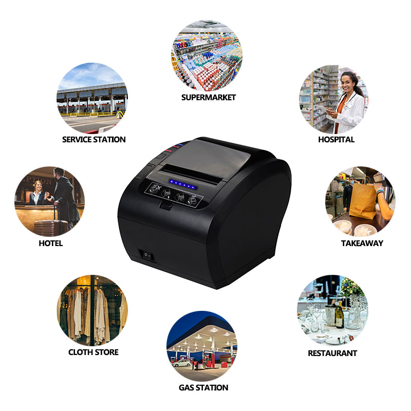 Restaurant printer wall hanging thermal receipt printer for each order ZY606 bluetooth printer
