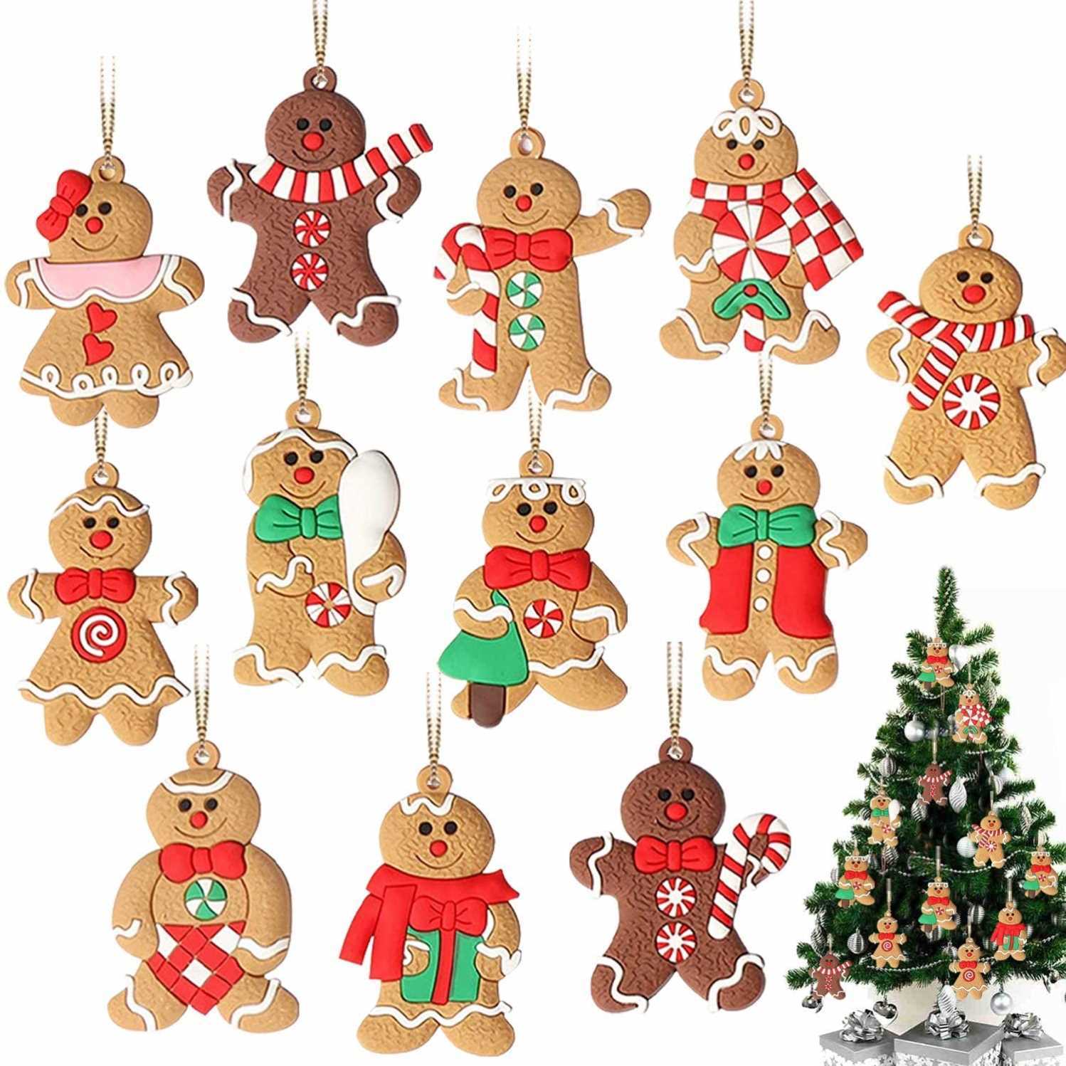 Christmas Tree Decoration Gingerbread Man Ornaments Xmas Natale Christmas Tree Hanging Charms Navidad Christmas Tree Decoration