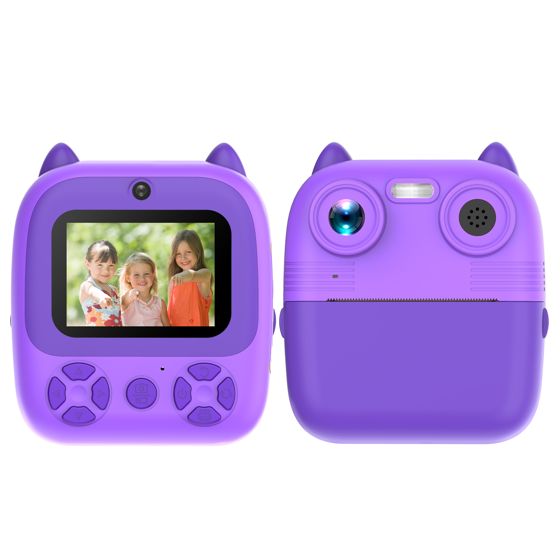 Portable Instant Printing Camera Rechargeable Digital Print Children Photo Video Camera ABS-681 Print Kids Camera