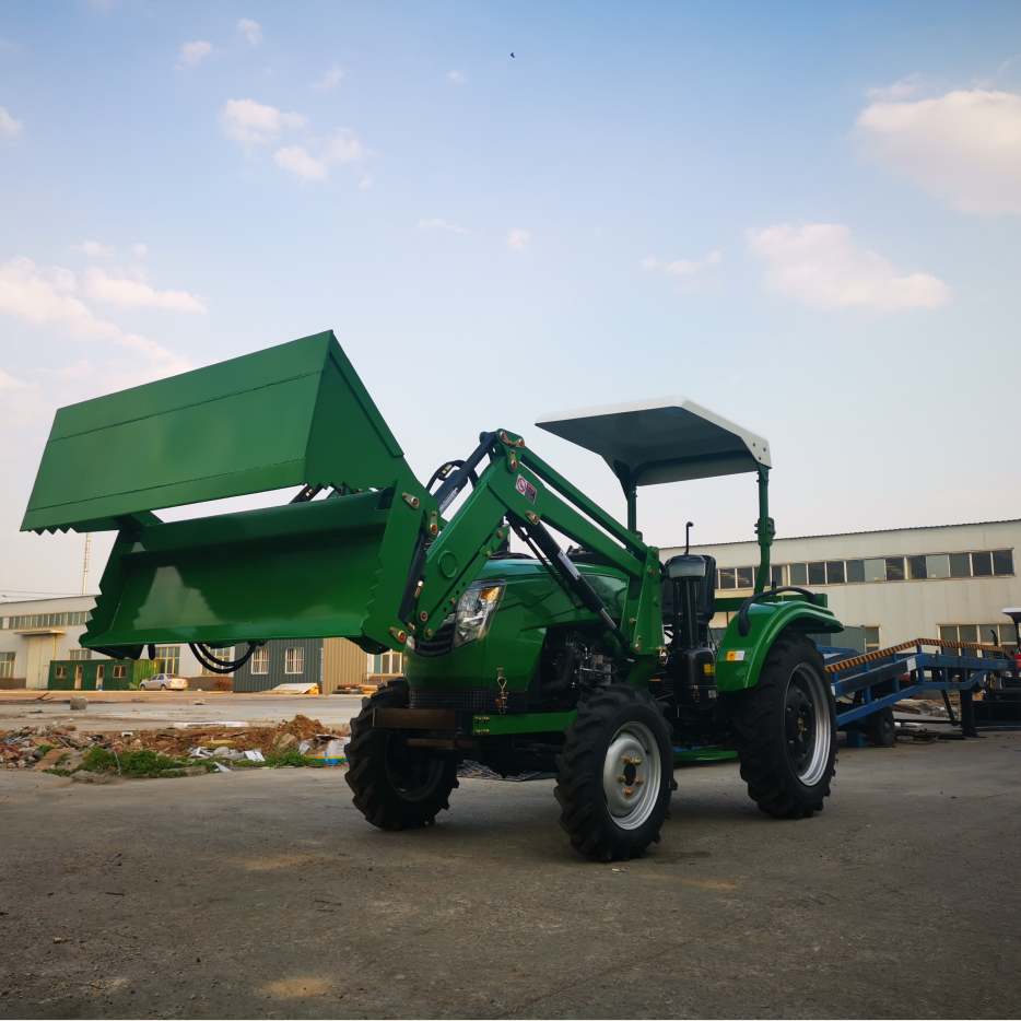 tractor auxiliary tool front end loader and backhoe machine for loading and unloading corn