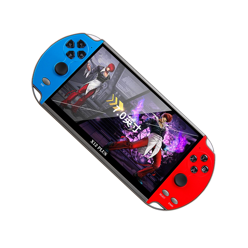 Wholesale X12 plus 7inch 128 bits retro portable mini retro classic video game console handheld game player for Christmas gift