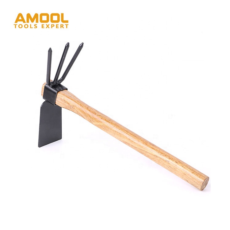 China Supplier Handle Size 385Mm Shovel-Shaped Carbon Steel Digging Loosening Soil Weeding Tools Hoe