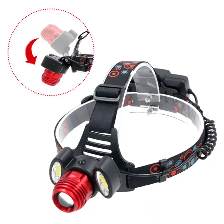 Lamp Headlamp 10W LED Tactical Recharge Headlamps COB High Lumens LED Head Torch Lamp Waterproof Rechargeable Headlamp