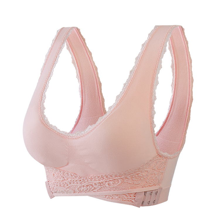 Factory low price Sleep Underwear Lingerie Lace Cross Side Buckle Without Rims Gathered Sports Underwear Sleep Bra