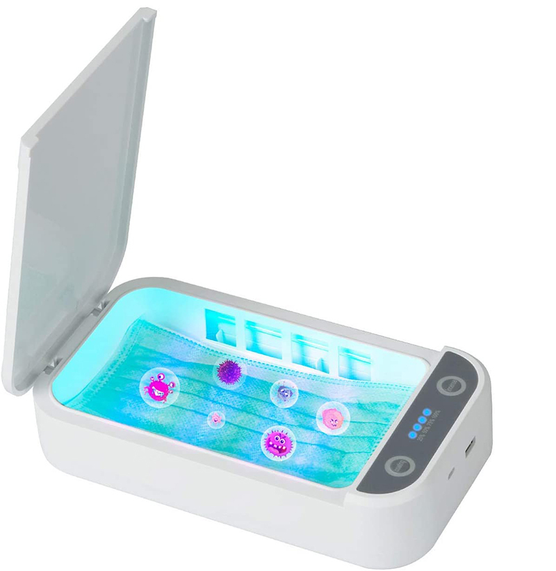 High Quality Fashion Style Mini Led Light Portable Uv Phone Wireless Sterilizer Box