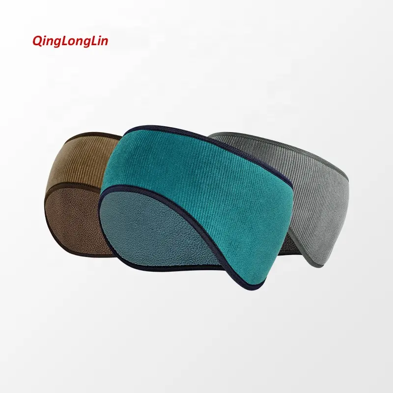 QingLongLin Commute Ear Protection Headband Teddy Fleece Soft Headbands Daily Travel Thermal Headband