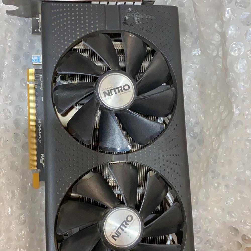 Лидер продаж, бывшая в употреблении видеокарта RX 470 D 4G с одним портом для игровой настольной видеокарты