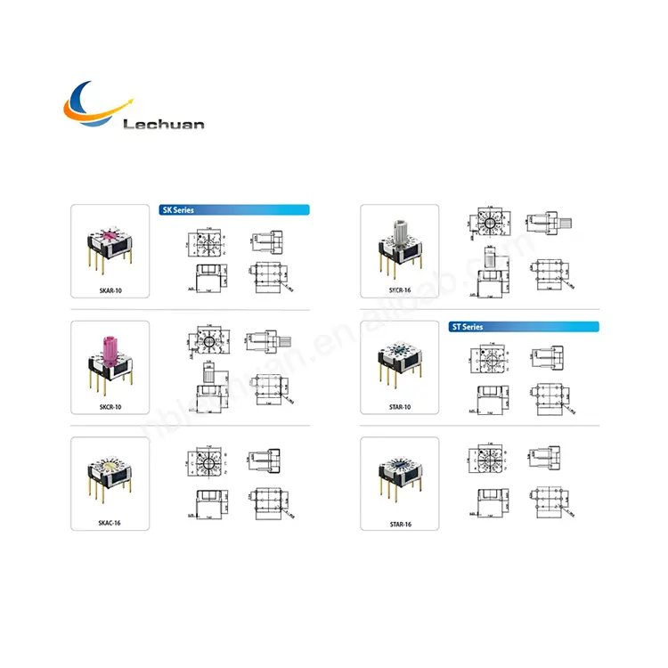 Factory Sale Customized Led Module Push Buttons Switch Heater Rotary Dip Switch
