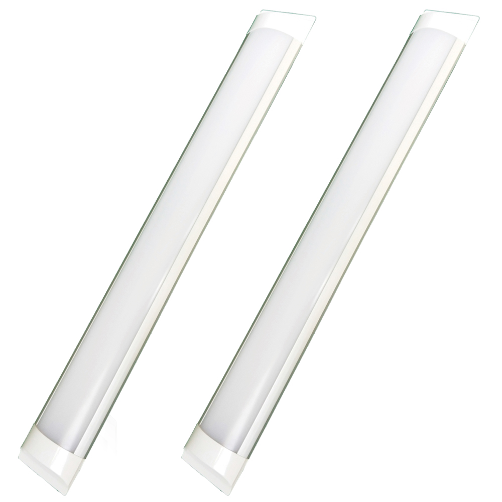 IP20 600 мм, 1200 мм, 2ft, 4ft, 18 Вт, 36W алюминиевый тонкий очистки половая доска СИД осветительная трубка светодиодные трубки Баттен 175-265VAC