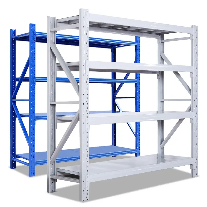 200 KG Blue Or White Standard Size Light Duty Rack For Warehouse Storage