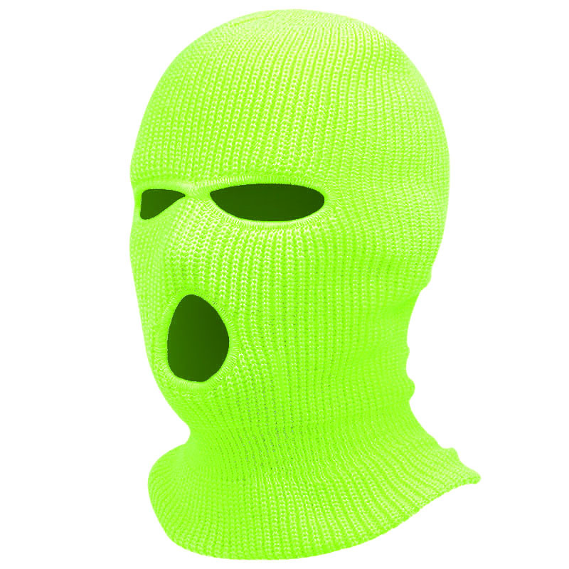 KAZUFUR Embroidery Logo Custom Design Balaclava 3 Hole Full Face Knit Ski Mask Beanie Hat