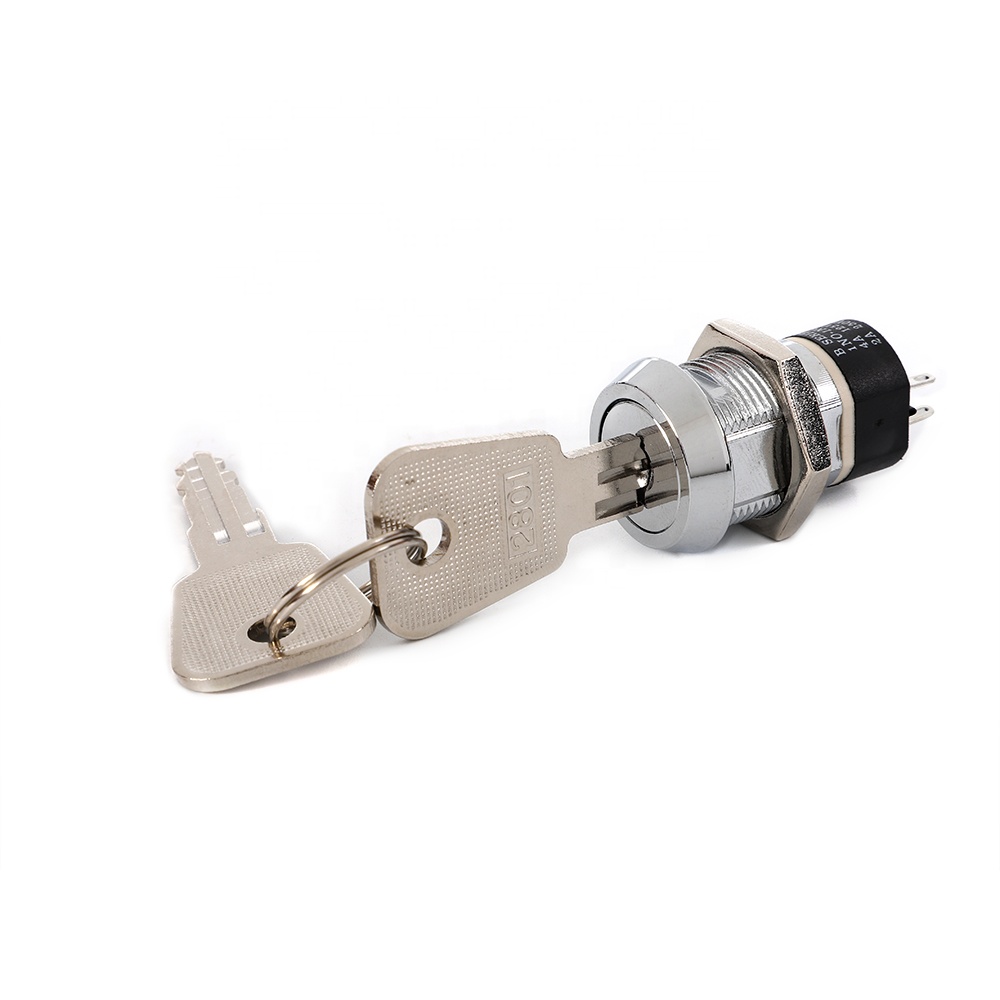 Cheap price JK2801 zinc alloy 2 position for washing machine/electric forklift/electric scooter lock key switch
