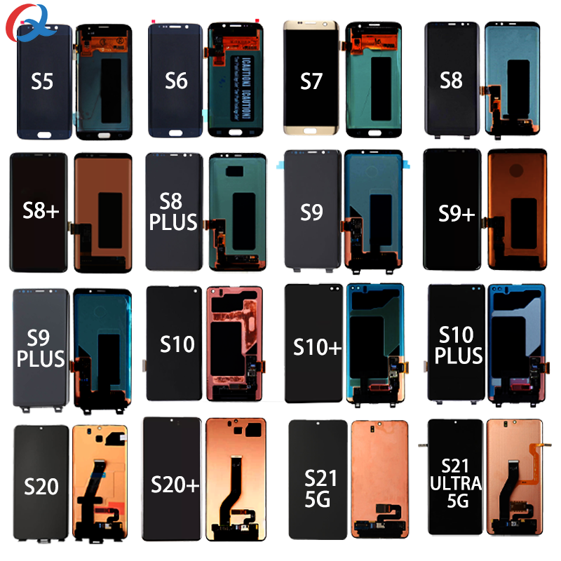 Оригинальный сенсорный экран lcds для Samsung S8 + S9 + S10 + S20 S21 ULTRA дисплей ЖК-дисплей мобильного телефона для Samsung S5 S6 S7 S8 S9 S10 S20