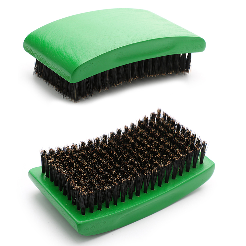 Abeis Factory Outlet Customize Service 100% Boar Bristle Beech Wood Square Pro- Premium Wave Beard Brush