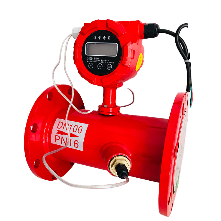 Ultrasonic Electronic Water Flow Switch for Flow Rate Measurement in Large Diameter Fire Fighting Pipelines