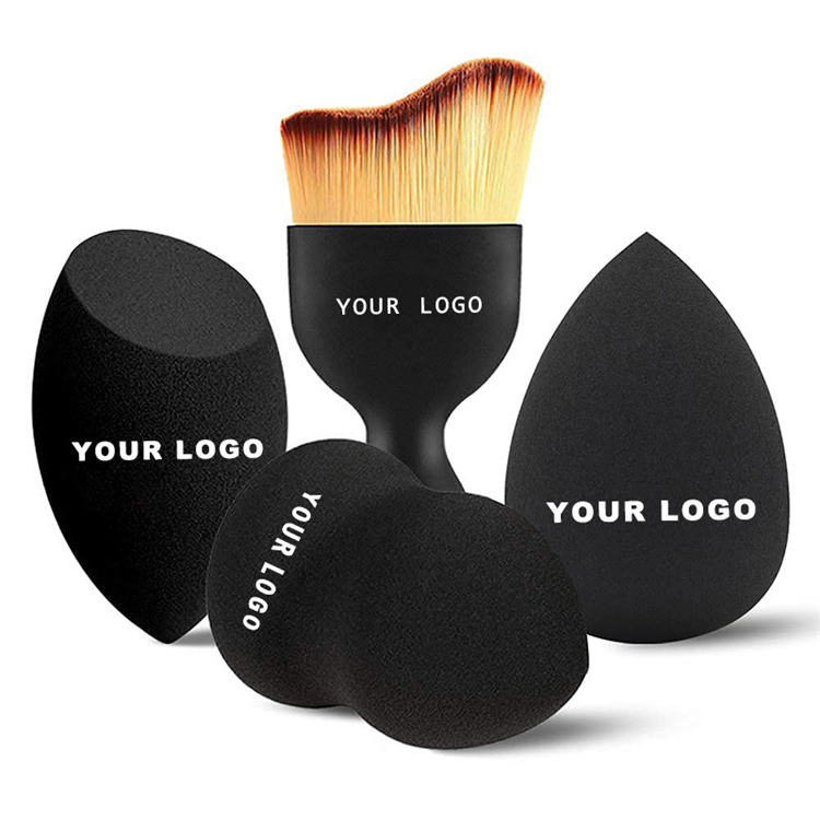 Factory Price Custom Logo Beauty Set Private Label Pink Makeup Blender Sponge Puff