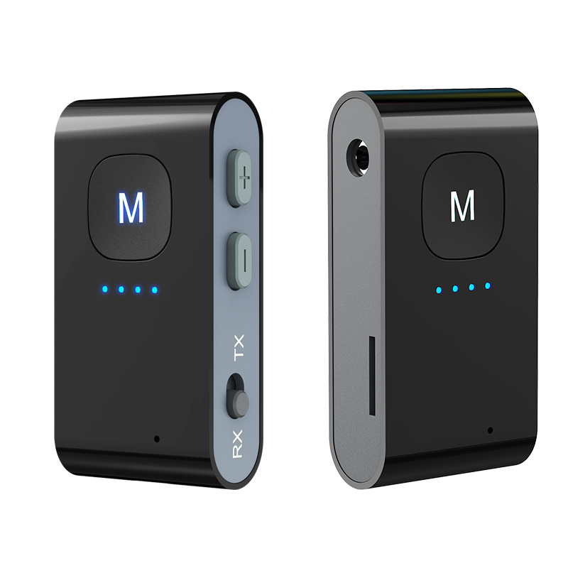 New 2 in 1 Bluetooth Wireless Audio Transmitter Adapter Aux Bluetooth Car Receiver BR02