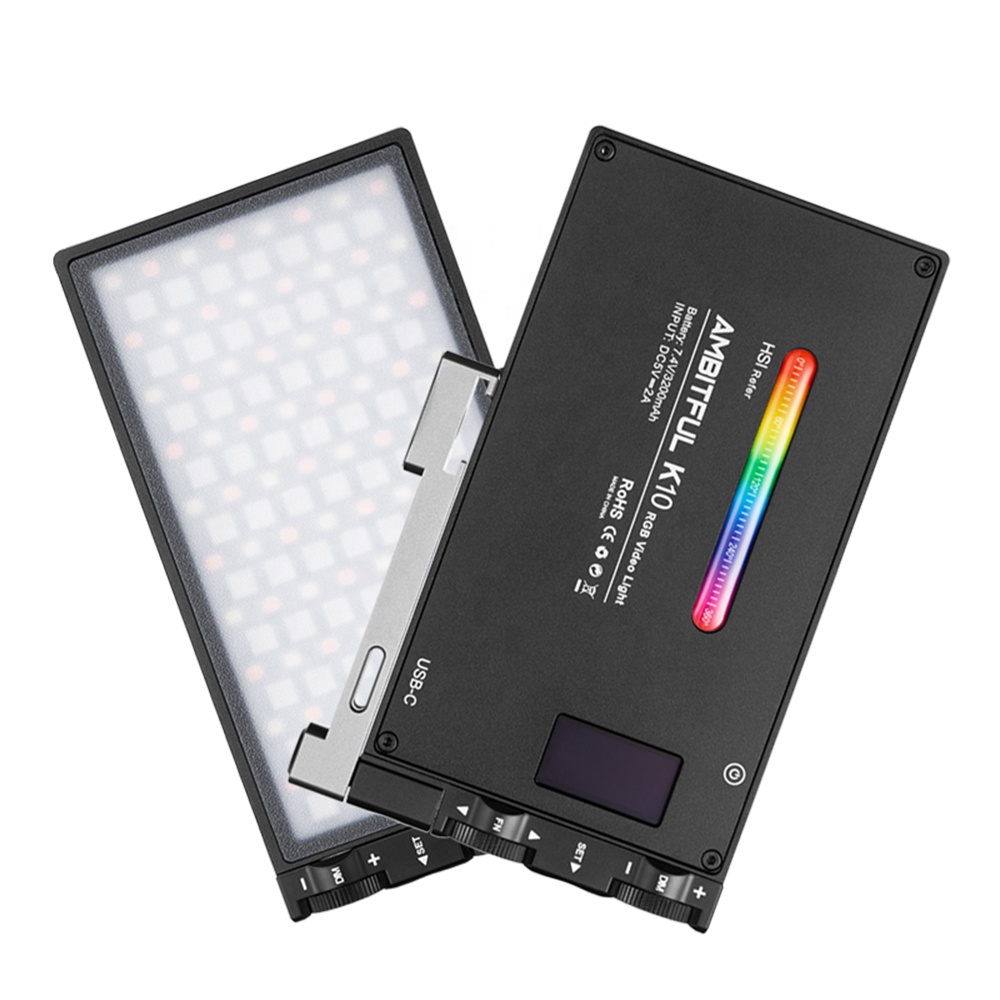 Ambitful K10 RGB 2500K-8500K с регулируемой яркостью для полноцветная светодиодная лампа для фото и видео съемки видео Студийный Штатив для освещения для камеры DSLR PK Болинг BL-P1
